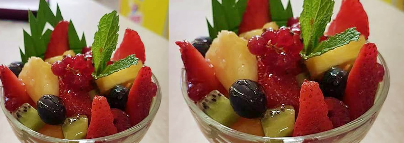 Dessert salade de fruits frais